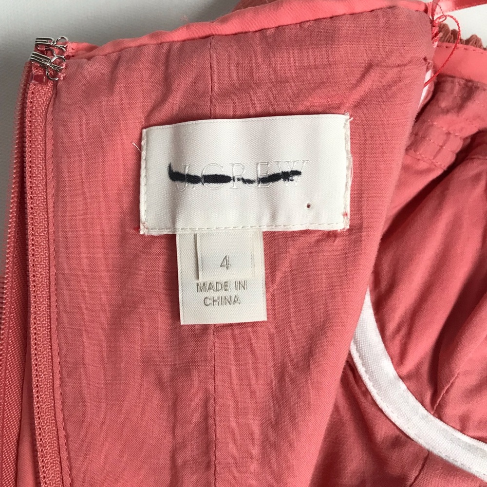 J. Crew Taryn Peach Strapless Sweetheart Dress - Picture 7 of 8